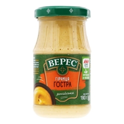 Горчица Верес Острая, 190г