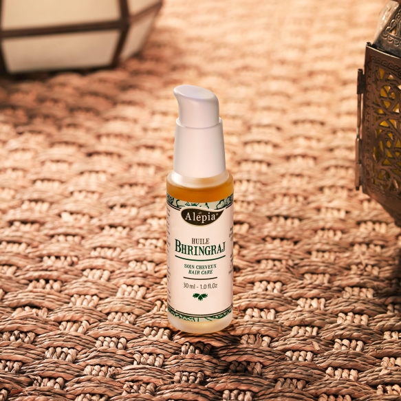 Bhringraj Hair Oil Luxe Glass Bottle, Alepia, 30ml