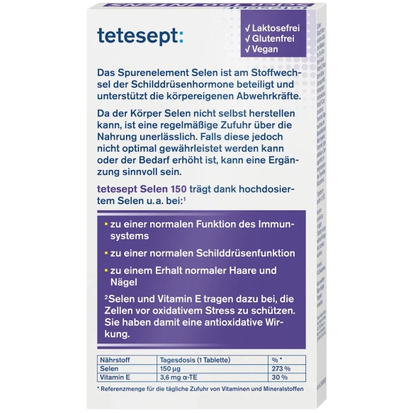 Tetesept Selen 150 Intens, 45 tabletek