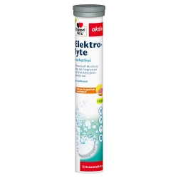 Elektrolity bez cukru – Cytryna i Grejpfrut, Doppelherz Aktiv, 15 tabletek musujących