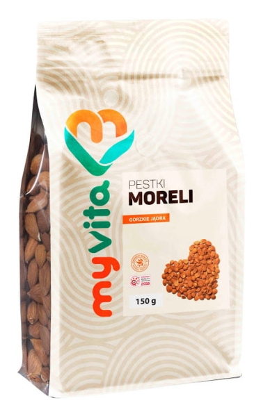 Pestki Moreli Jądra Gorzkie, Myvita 150 g
