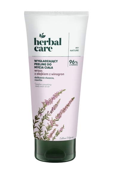 FARMONA Herbal Care Wygładzający peeling do mycia ciała Wrzos z olejkiem z winogron 200 ml
