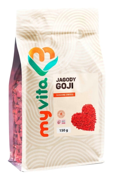 Jagody Goji, Suszone Owoce, Myvita 150 g