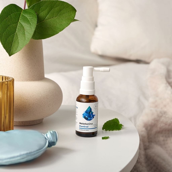 Melatonina Control Ekstrakt z Melisy, Aerozol, Aura Herbals, 30ml