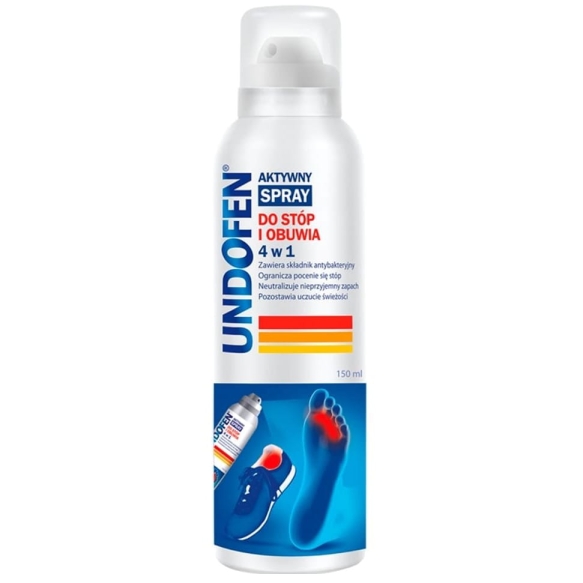 UNDOFEN Aktywny spray do stóp i obuwia 4w1 150 ml
