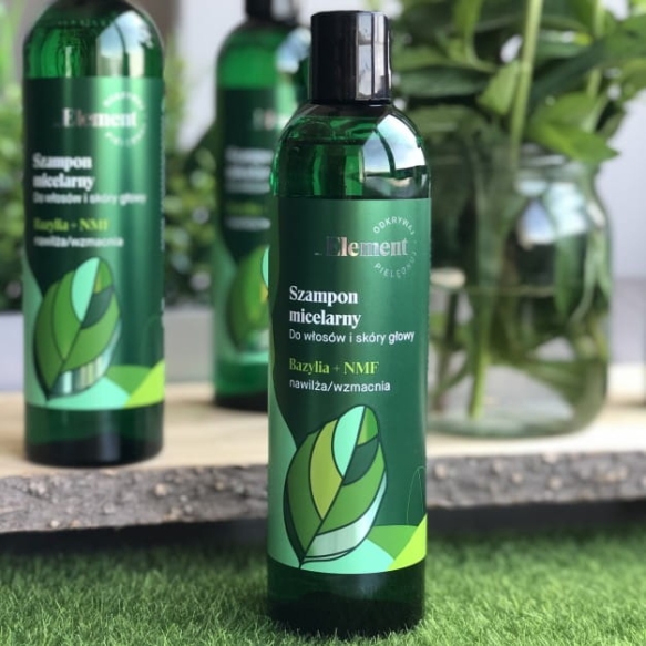 Szampon Micelarny do Włosów i Skóry Głowy, Bazylia, 300ml