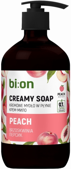 BIO NATURELL Kremowe mydło w płynie z pompką Brzoskwinia 473 ml