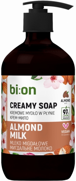 BIO NATURELL Kremowe mydło w płynie z pompką Migdałowe 473 ml