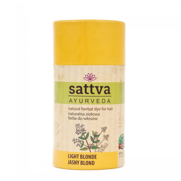 Henna Jasny Blond, Naturalna Ziołowa Farba do Włosów, Sattva