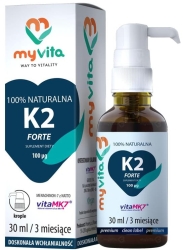 Vitamin K2 (MK7) Liquid Drops, 30 ml Myvita