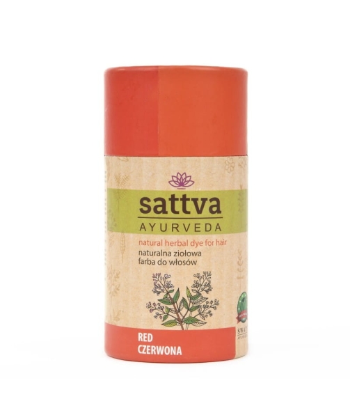 Henna Czerwona, Naturalna Ziołowa Farba do Włosów 150g, Sattva