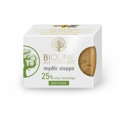 Mydło Aleppo 25% Oleju Laurowego, skóra tłusta, Bioline, 200g