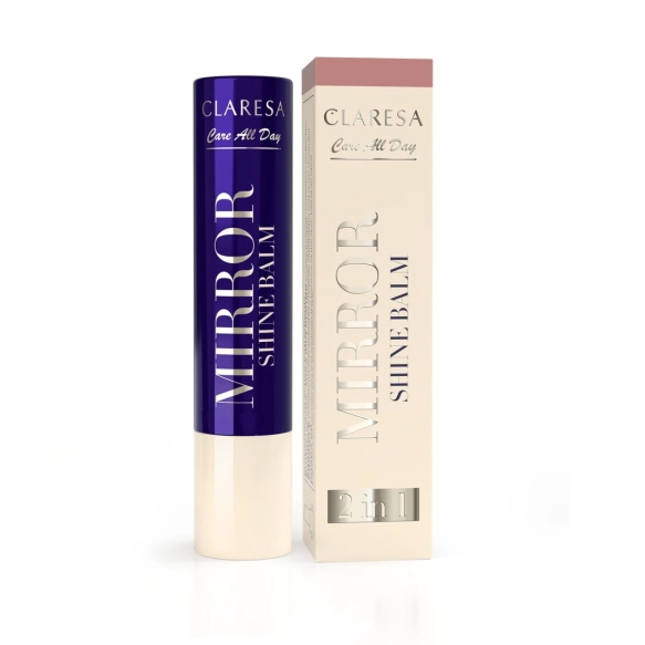 CLARESA Care All Day Mirror Shine Balm Błyszczyk w sztyfcie 2w1 Tea Time 3 g