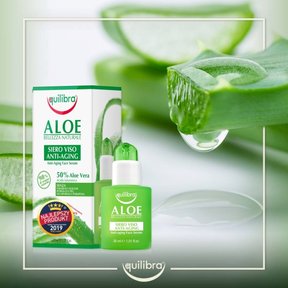 Aloesowe Przeciwzmarszczkowe Serum do Twarzy, Equilibra