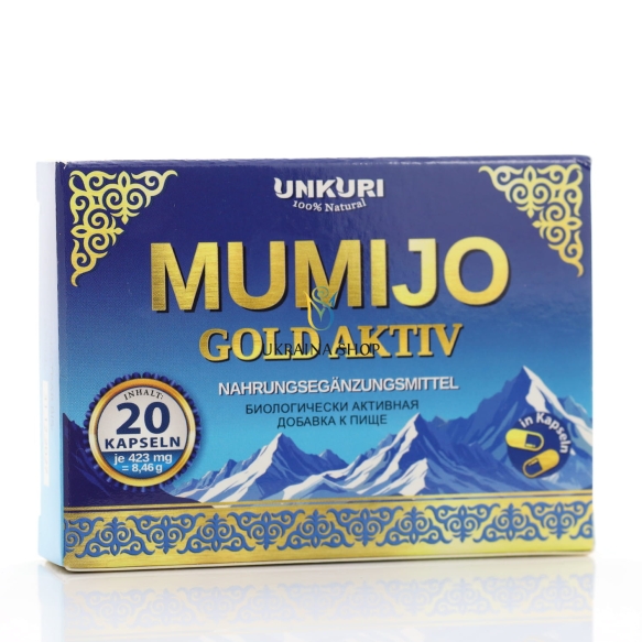 Mumijo Mumio Gold Aktiv, UNKURI, 20 kapsułek
