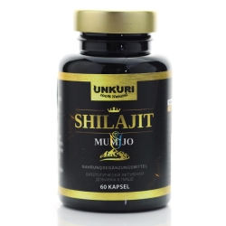 Mumijo Shilajit 100% Naturalny, Kirgistan, UNKURI, 60 Kapsułek 
