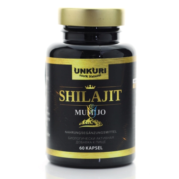 Mumijo Shilajit 100% Naturalny, Kirgistan, UNKURI, 60 Kapsułek