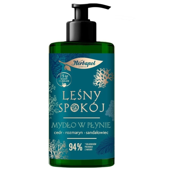 HERBAPOL Mydło w płynie Leśny spokój Cedr i Rozmaryn 390 ml