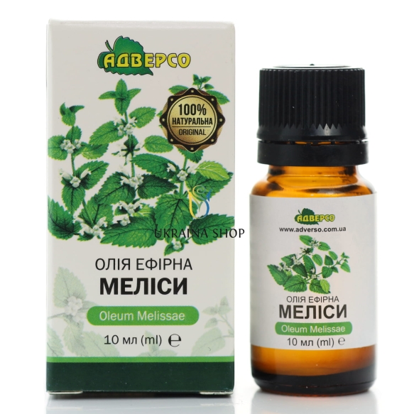 Melissa Essential Oil, Adverso, 100% Natural