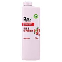 DICORA Żel pod prysznic Mleko i Truskawka 750 ml