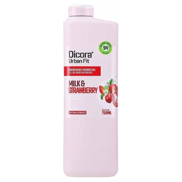 DICORA Żel pod prysznic Mleko i Truskawka 750 ml