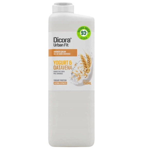 DICORA Urban Fit Kremowy żel pod prysznic Jogurt i Płatki Owsiane 750 ml