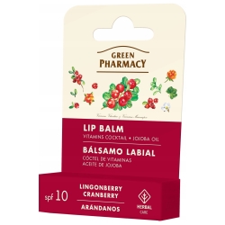 Balsam do Ust Brusznica i Żurawina, SPF10, Green Pharmacy, 3,6 g