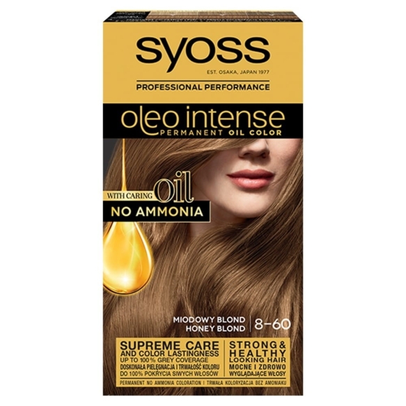 Schwarzkopf Syoss Farba do włosów Oleo 8-60 miodowy blond  1op.