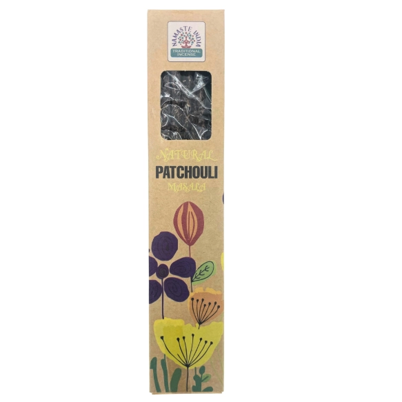Naturalne Botaniczne Kadzidełka Masala - Paczula, 11 patyczków