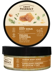 Peeling cukrowy do ciała Miód manuka i Oliwa z oliwek GREEN PHARMACY 200 ml