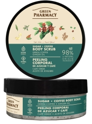 Peeling cukrowo-kawowy do ciała Zielona kawa i Olejek imbirowy GREEN PHARMACY 200 ml