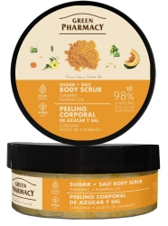 Peeling cukrowy do ciała Kurkuma + Olejek dyniowy GREEN PHARMACY 200 ml