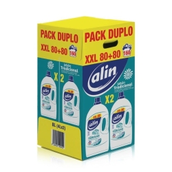 ALIN Traditional Płyn do prania tkanin kolorowych duopack (80+80  prań) 2 x 4 L