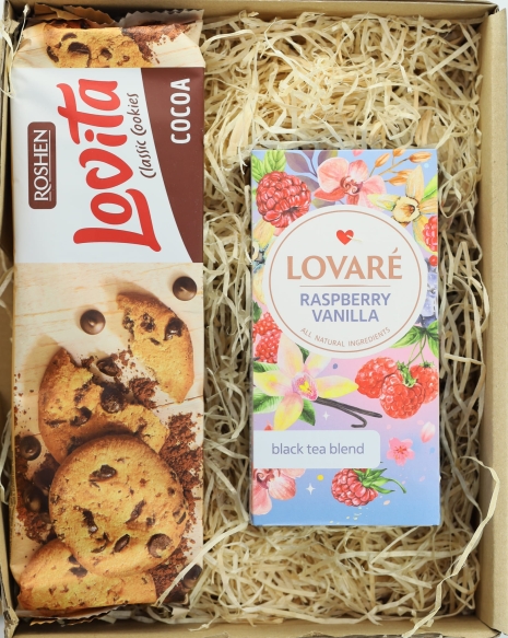Lovare Tea + Lovita Biscuits Gift Set