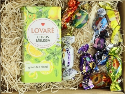 Zestaw Prezentowy Herbata Lovare + Cukierki Ametyst