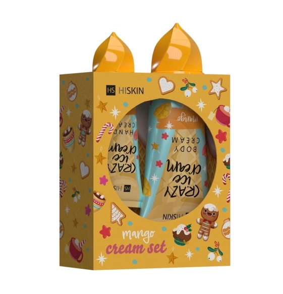 HISKIN Zestaw prezentowy Krem do rąk + Balsam do ciała - Mango