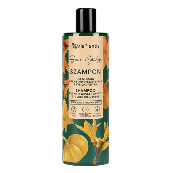 Pumpkin seeds Shampoo for hair weakened by styling treatments, Vis Plantis