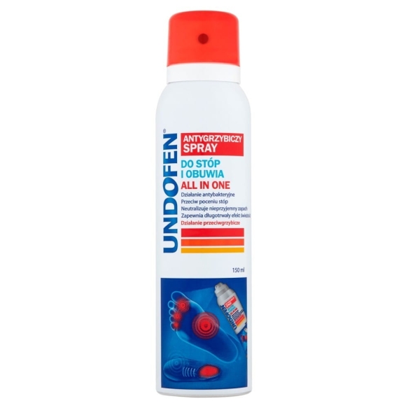 UNDOFEN Aktywny spray do stóp i obuwia All in One 150 ml