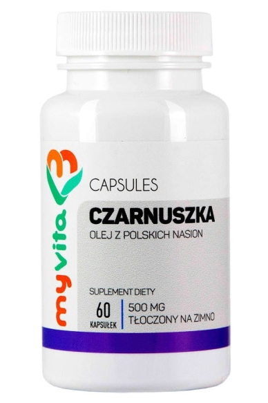 Olej z Czarnuszki Kapsułki 500mg, MyVita 60 kapsułek