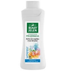 Płyn do kąpieli hipoalergiczny z witaminami AEF i pantenolem, Biały Jeleń, 750 ml