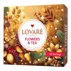 Zestaw herbat WINTER „FLOWERS TEA” Lovare, 12 smaków po 5  saszetek