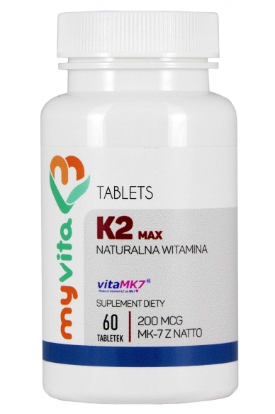 Witamina K2 MK-7 MAX 200mcg, Myvita 60 tabletek