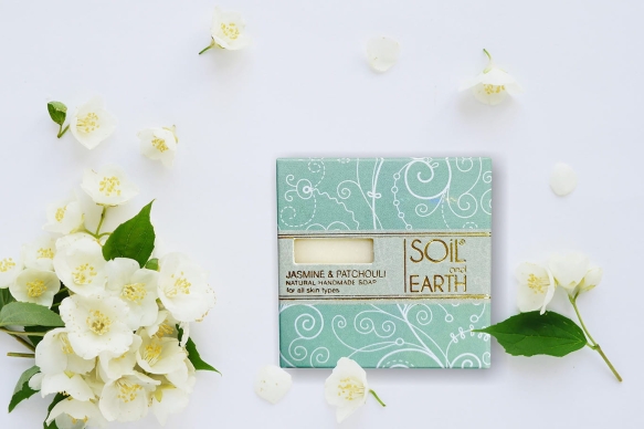 Jaśmin i Paczula Naturalne Mydło, Soil &amp; Earth, 100g