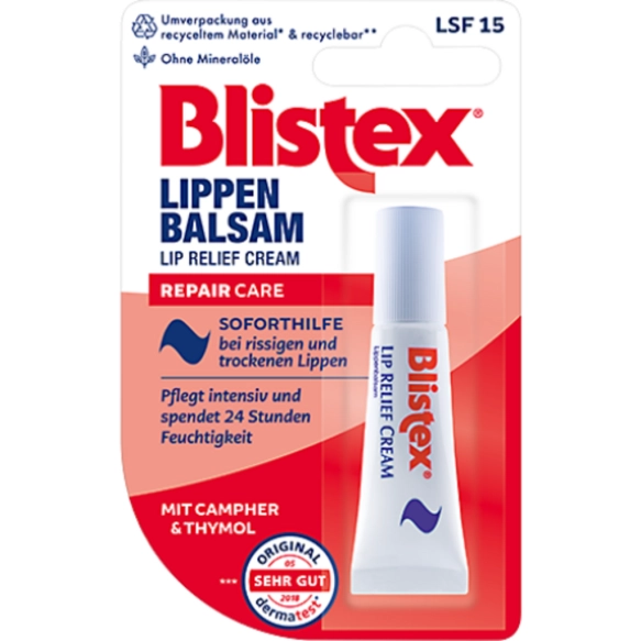 Бальзам для Губ Blistex Lip Relief Cream Repair Care SPF 15, 6мл
