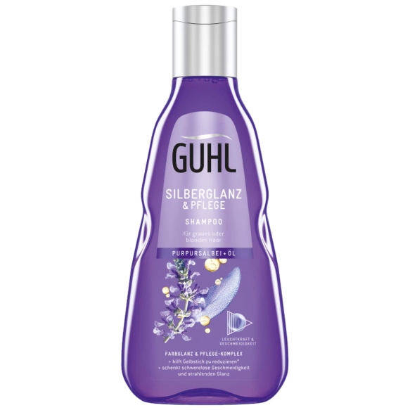 Szampon do Włosów Siwych, Srebrnych i Blond, GUHL Silberglanz &amp; Pflege, 250 ml