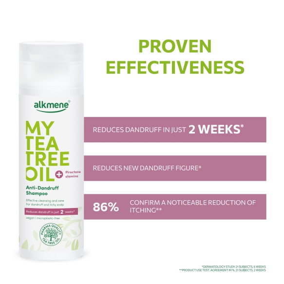 Szampon Przeciwłupieżowy z Olejkiem z Drzewa Herbacianego, Alkmene, 200 ml