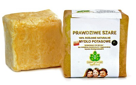 Naturalne Szare Mydło Potasowe w Kostce, 100g