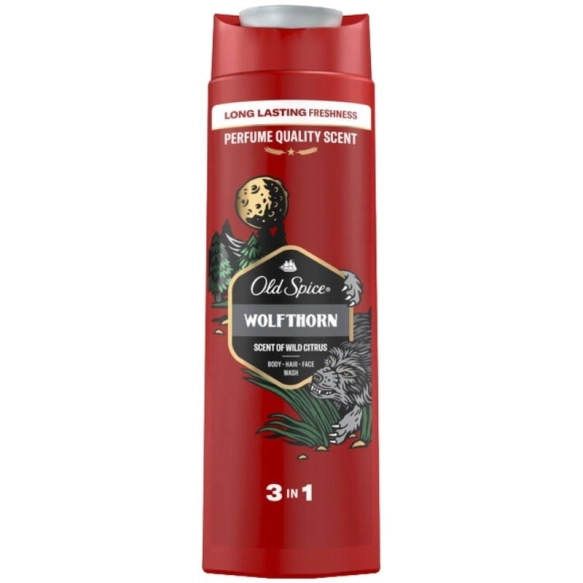 OLD SPICE Wolfthorn Żel pod prysznic i szampon dla mężczyzn 3w1 400 ml