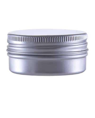 Srebrny Okrągły Słoik Aluminium, 50ml