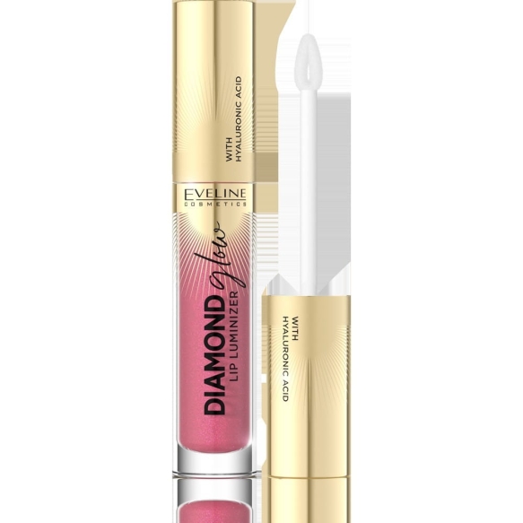 EVELINE Diamond Glow Lip Luminizer Błyszczyk do ust z kwasem hialuronowym nr 09 4.5 ml